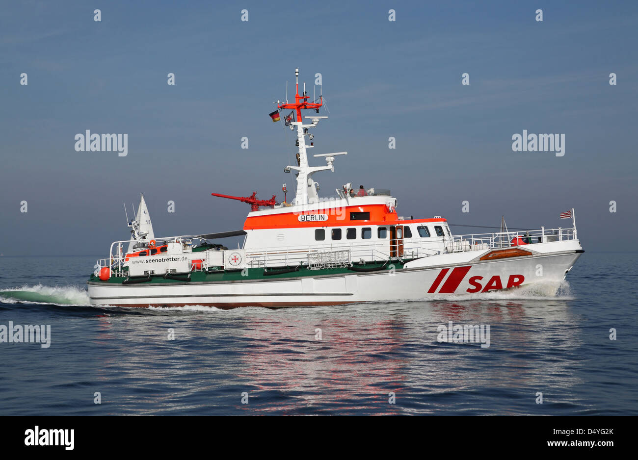 Kiel, Alemania, la nave de rescate aire-mar Berlín en Kiel Bay Foto de stock