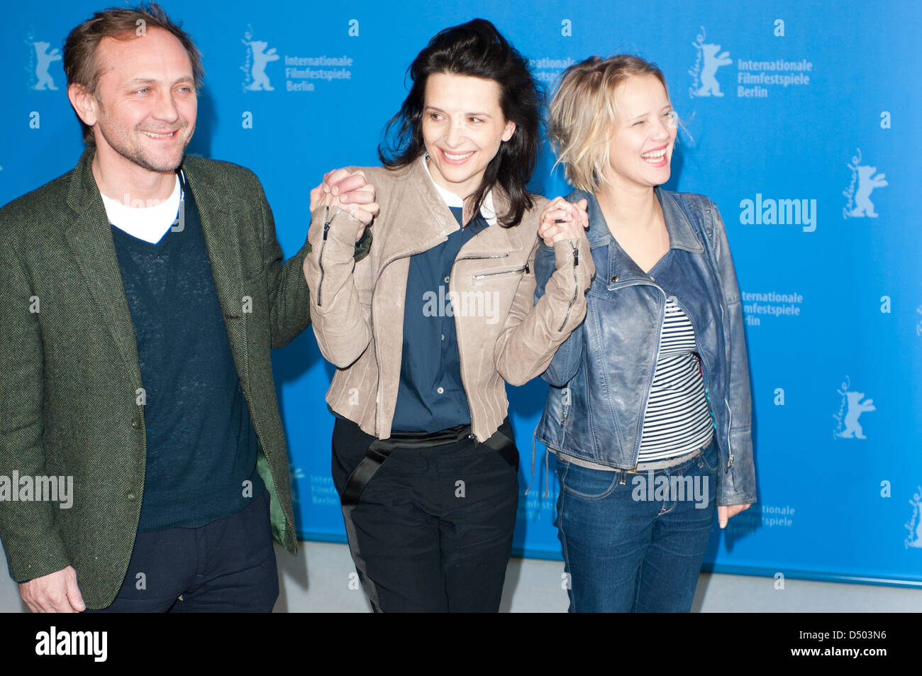 Andrzej Chyra, Juliette Binoche, invitado en la 62 edición del Festival Internacional de Cine de Berlín (Berlinale) - Elles photocall en Grand Foto de stock