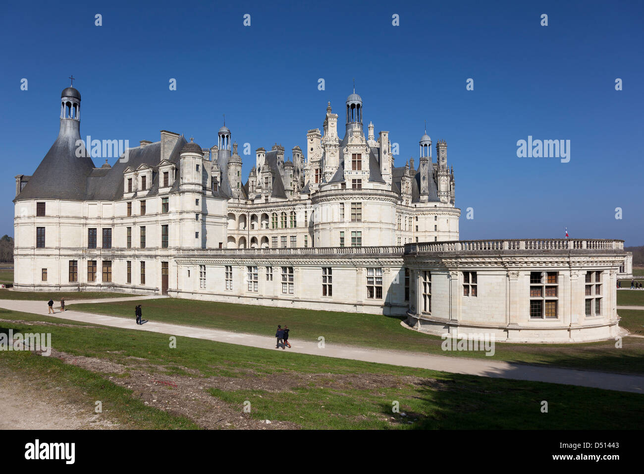 Castillo de Chambord, Loire et Cher, Francia Foto de stock