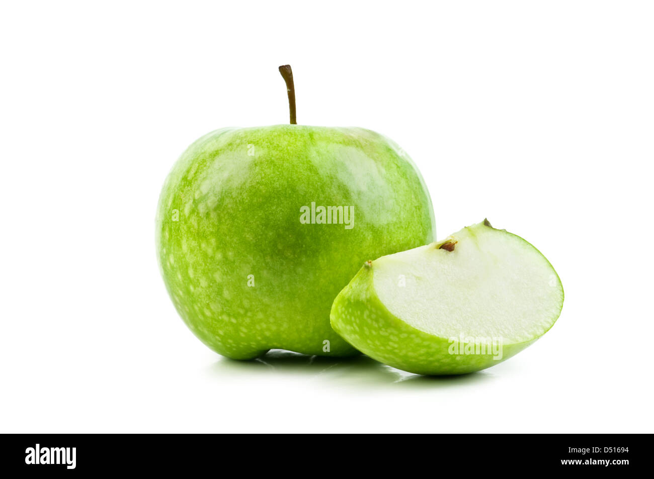 Apple aislado en blanco Foto de stock
