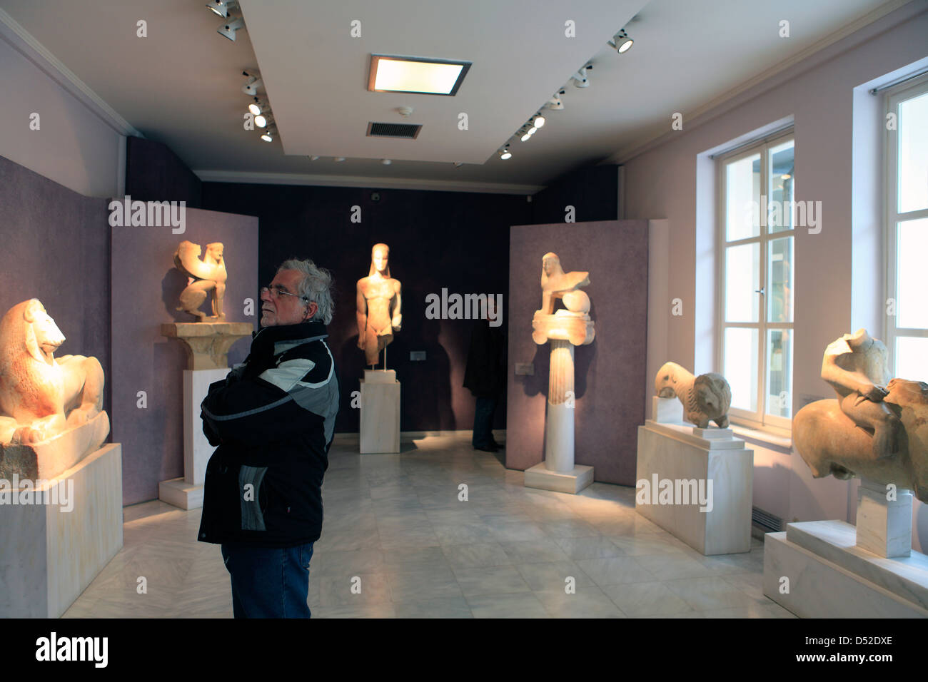 Grecia attika Atenas el museo dentro de las ruinas del kerameikos Foto de stock