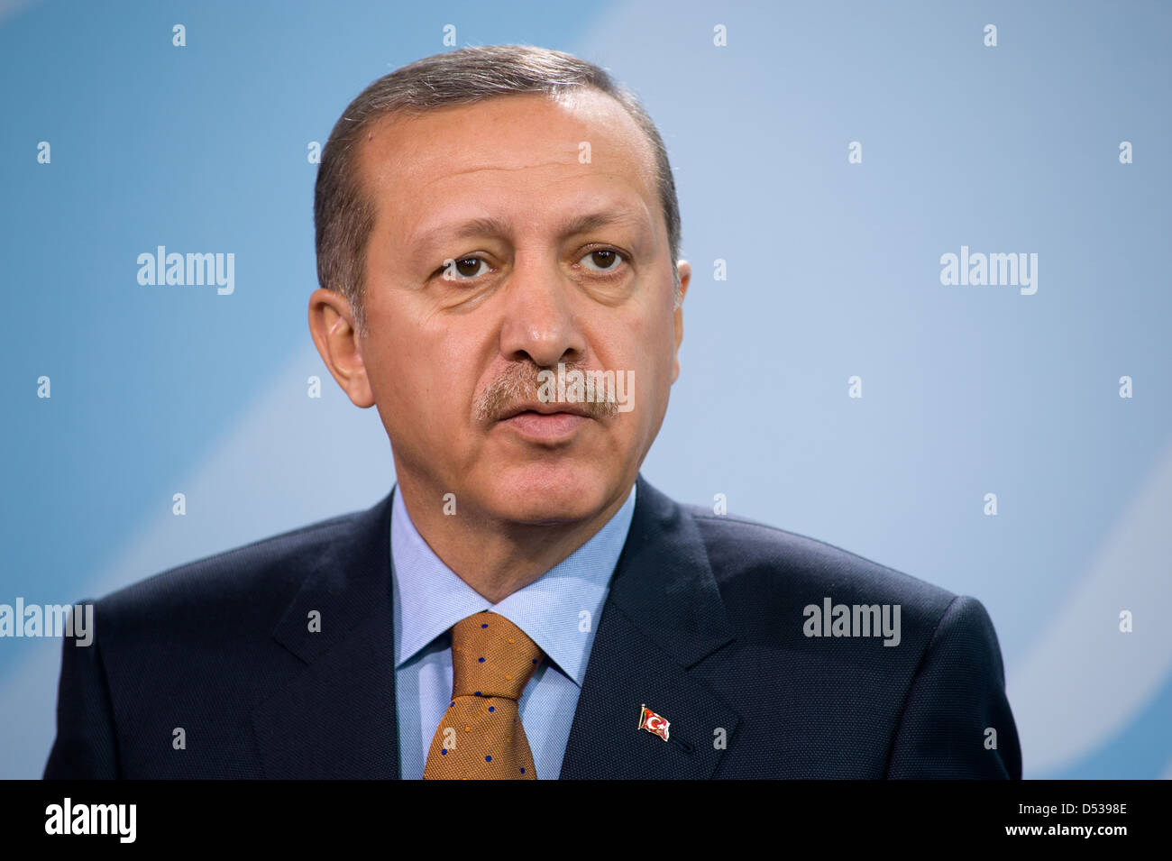 Berlín, Alemania, el Primer Ministro de Turquía, Recep Tayyip Erdogan, el AKP Foto de stock