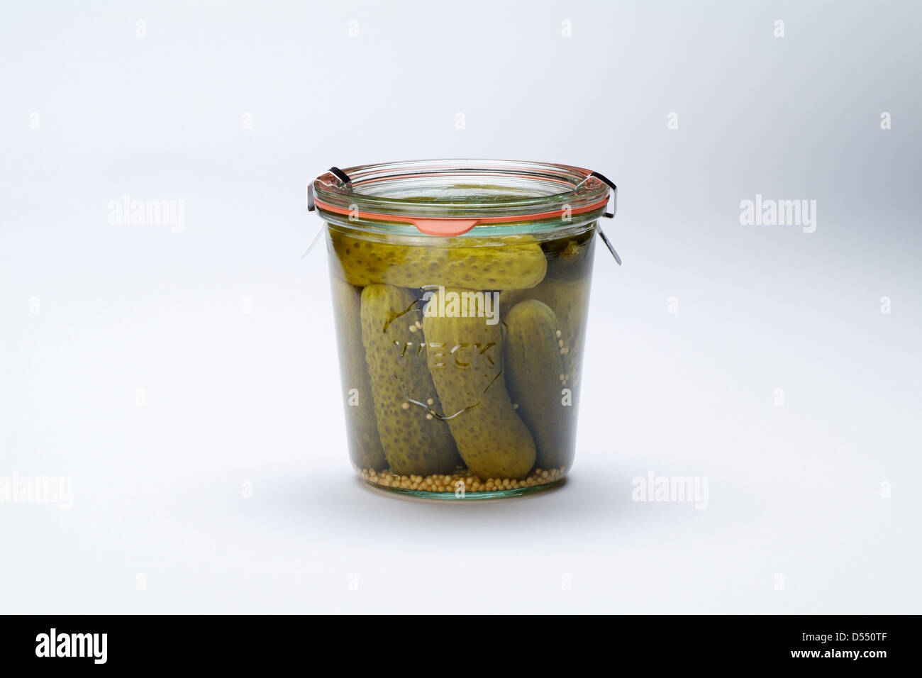 Hamburgo, Alemania, con un pickle jar Foto de stock