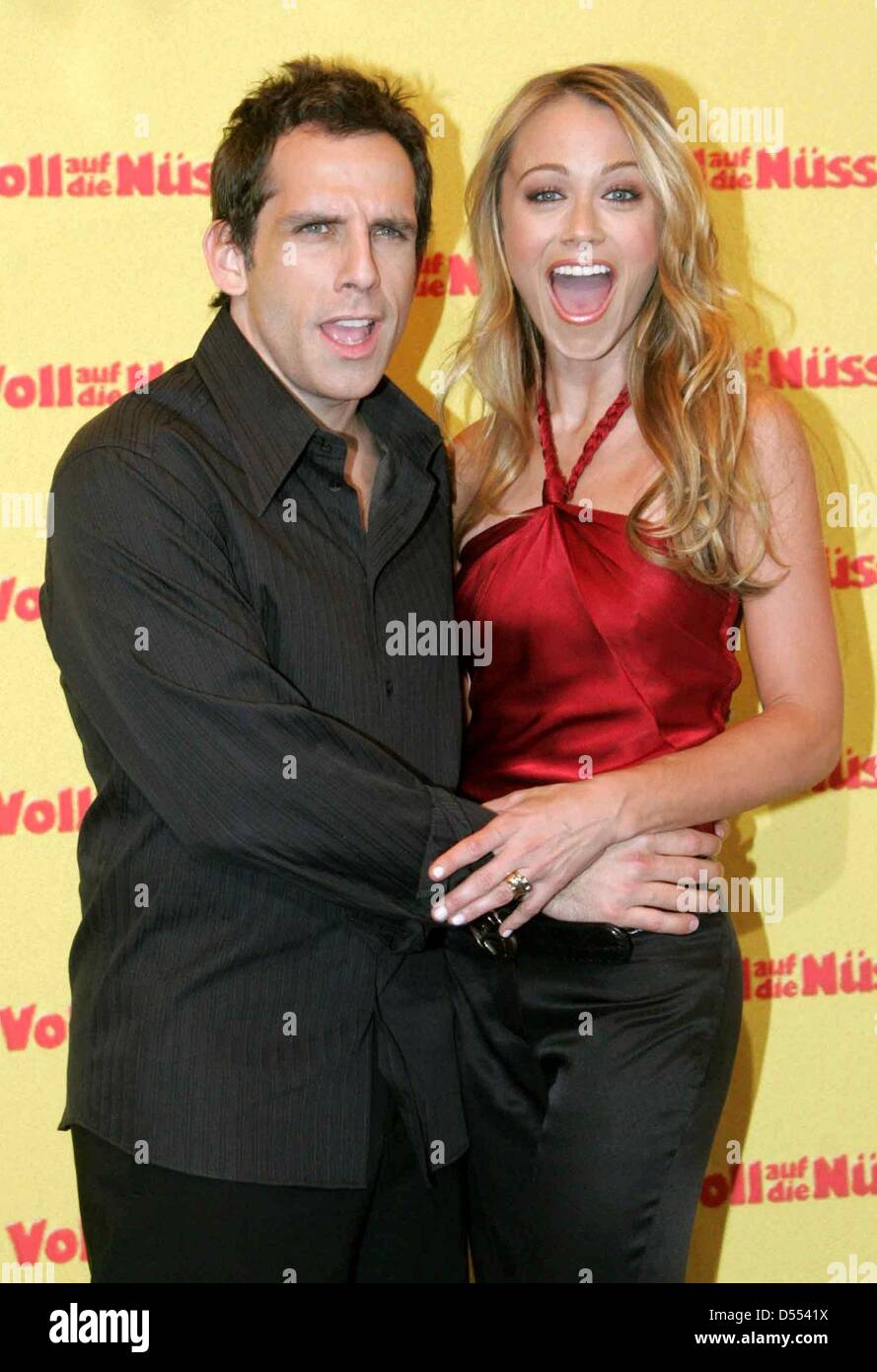 Ben Stiller y Christine Taylor en el photocall de la película