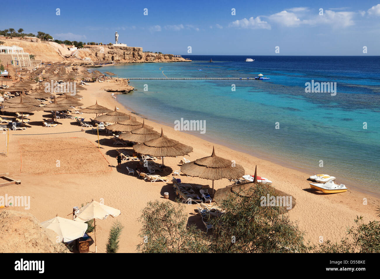 En la costa del Mar Rojo en Egipto, Sharm el Sheikh. Foto de stock