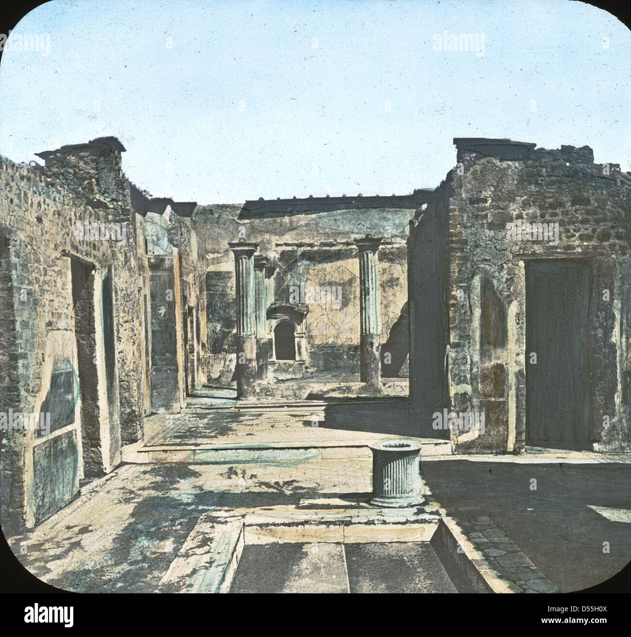 Pompeya - casa del poeta trágico, Pompeya. Foto de stock