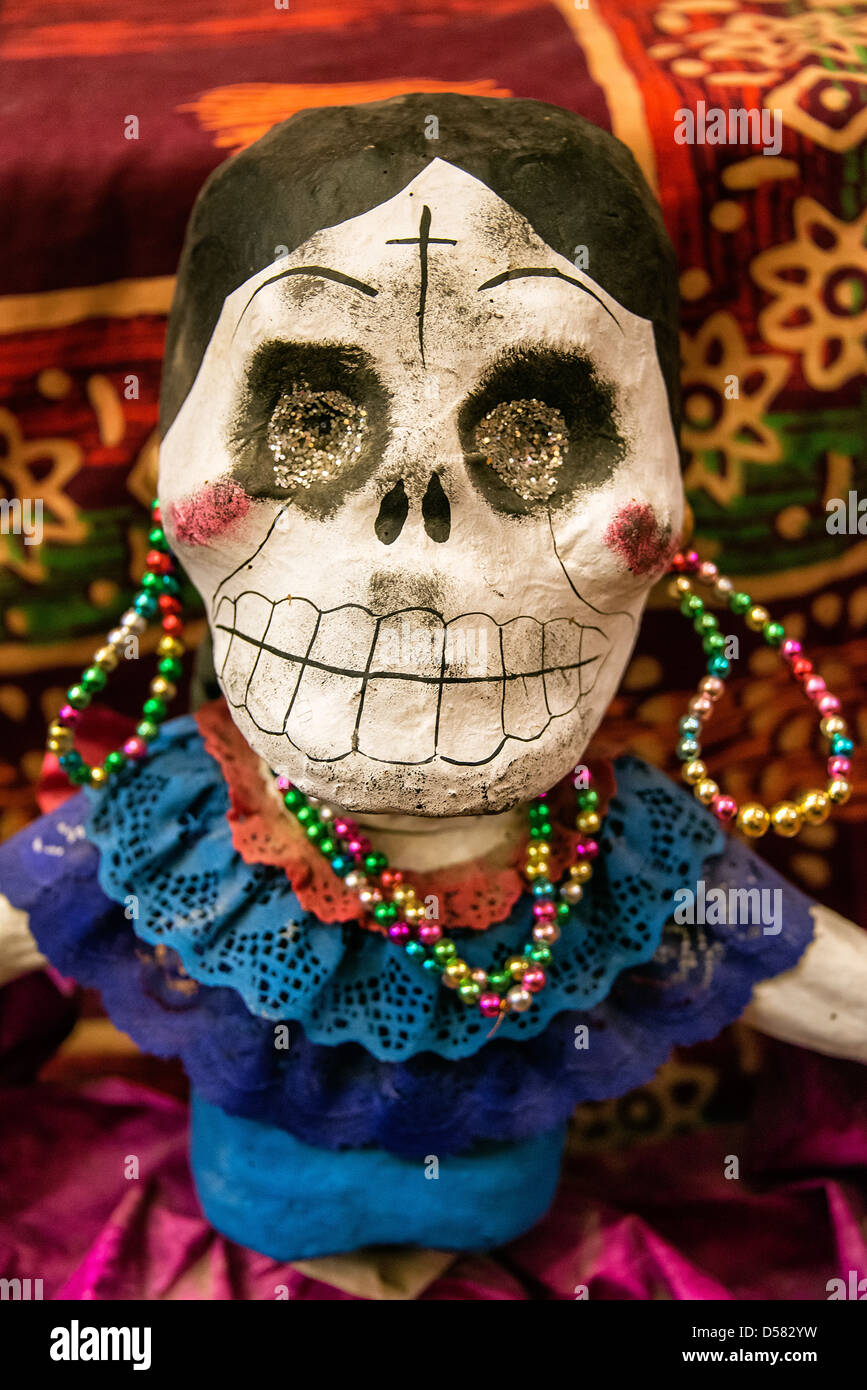 Catrina figura, el Día de los Muertos, México Foto de stock