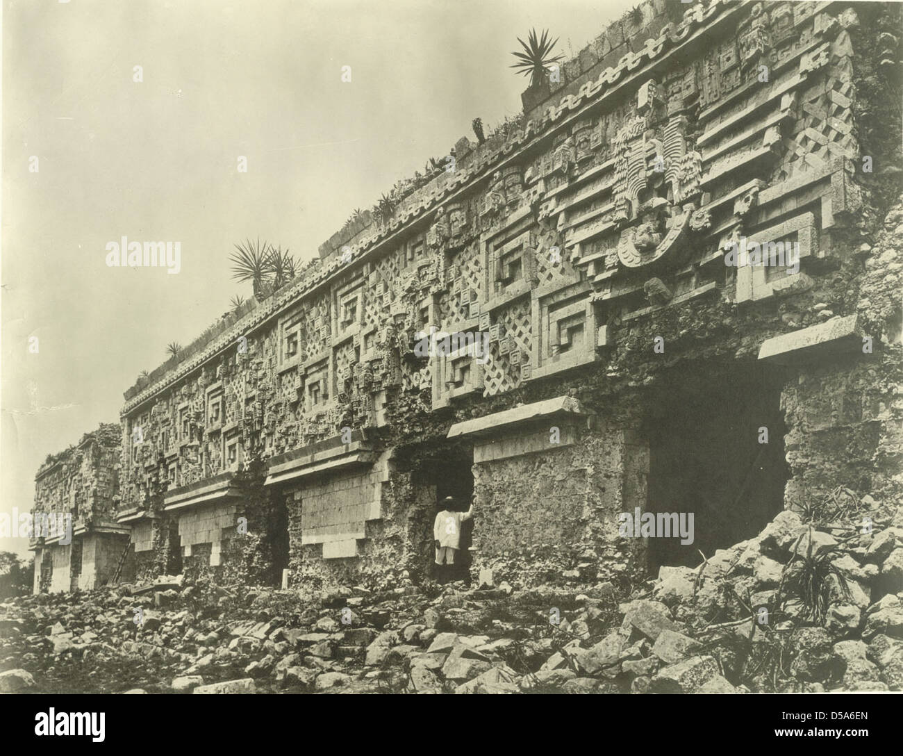 El Palacio del Gobernador (Casa de las tortugas), Uxmal Foto de stock