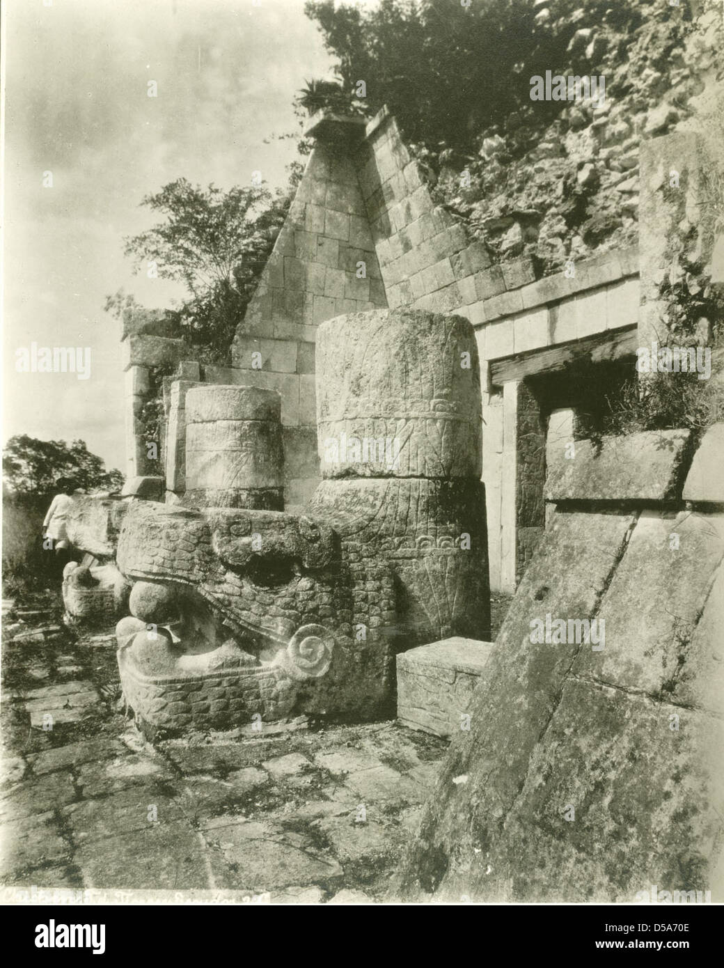 Templo de los Jaguares, Chichén Itzá Foto de stock