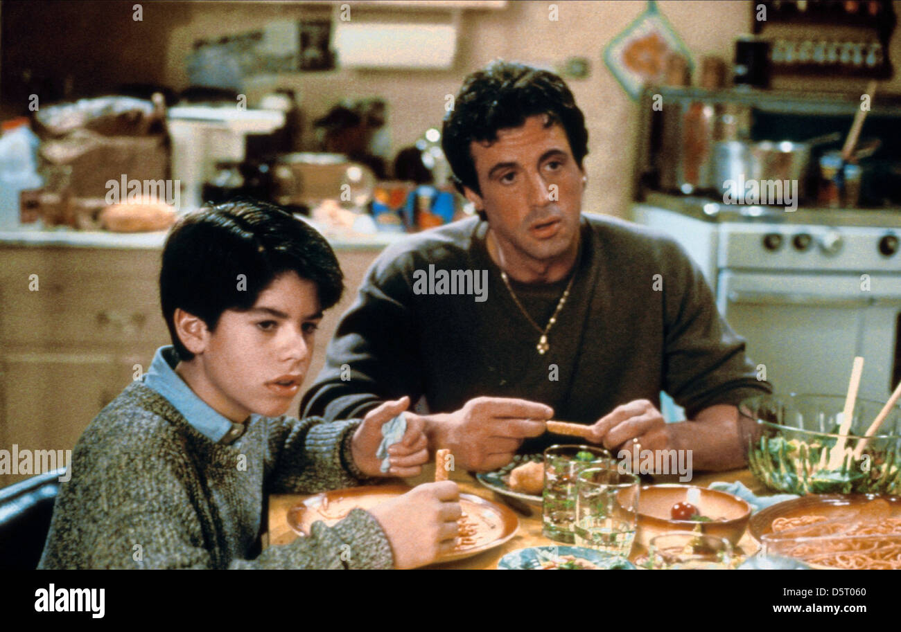 SAGE STALLONE, Sylvester Stallone, ROCKY V, 1990 Fotografía de stock