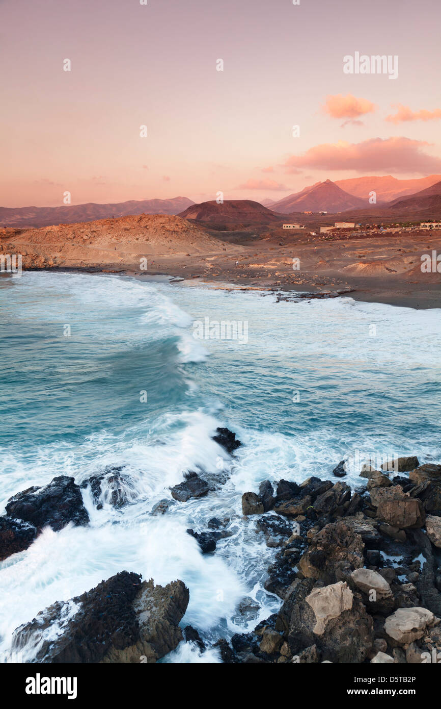 La playa de El Cotillo, El Cotillo, Fuerteventura, Islas Canarias, España Foto de stock