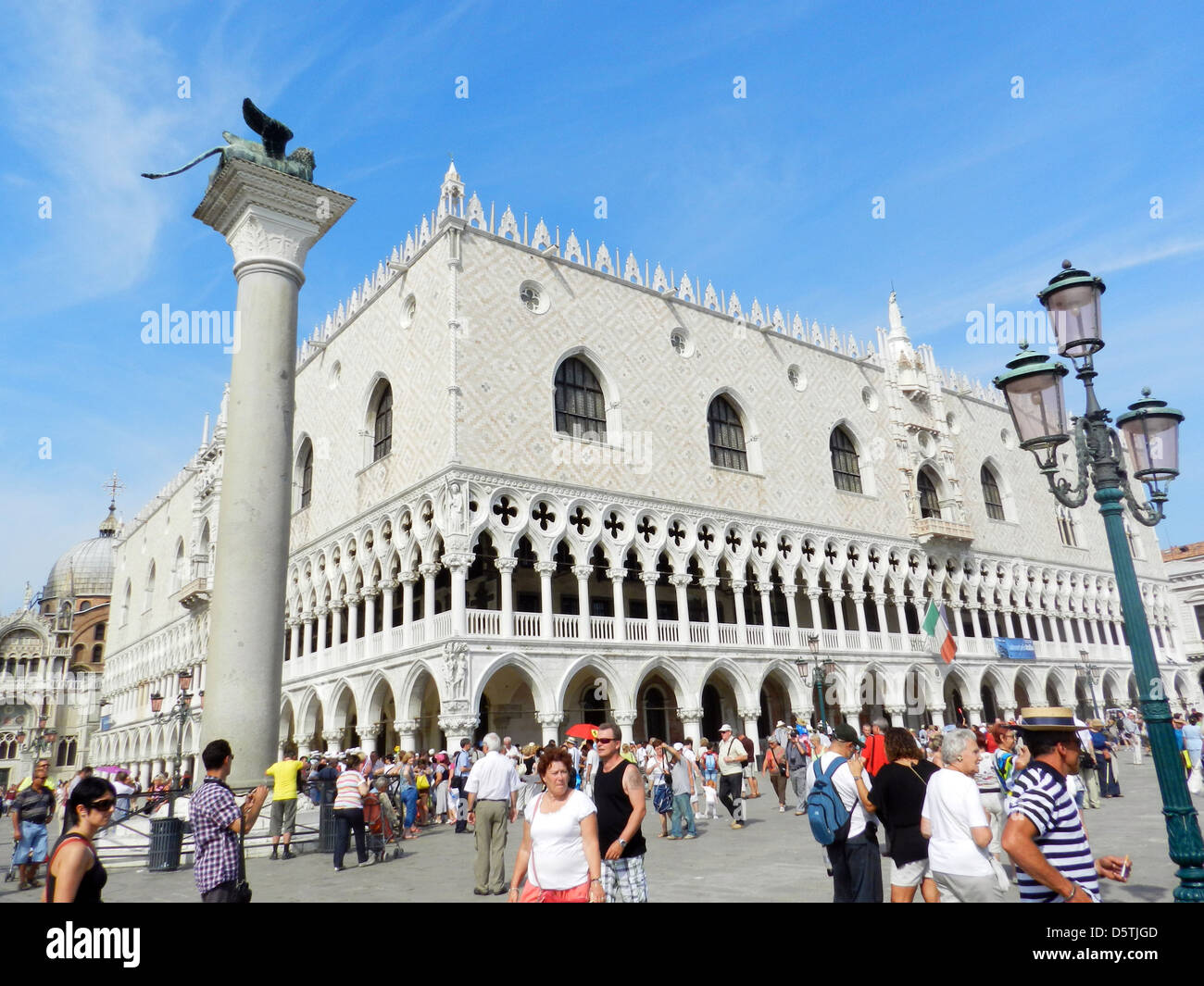 El Palacio Ducal de Venecia en la Piazza San Marco. Foto Sheila Gale. Foto de stock