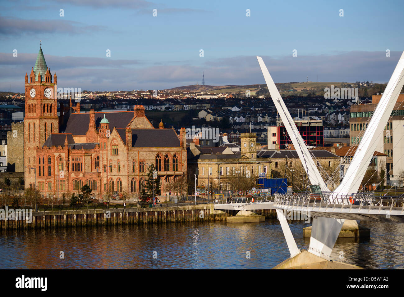 La ciudad de Derry, Irlanda del Norte Foto de stock