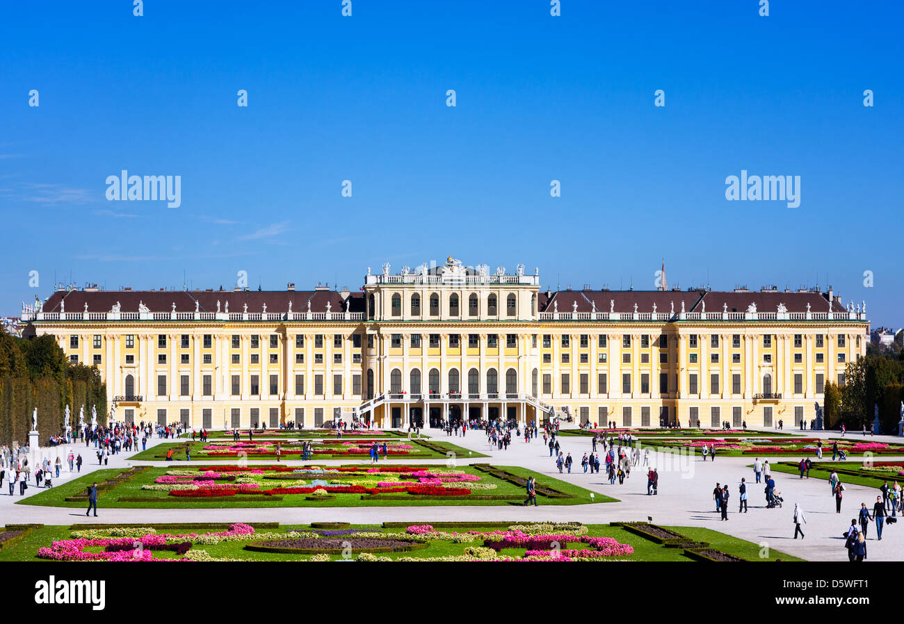 El Palacio de Schönbrunn en Austria Foto de stock