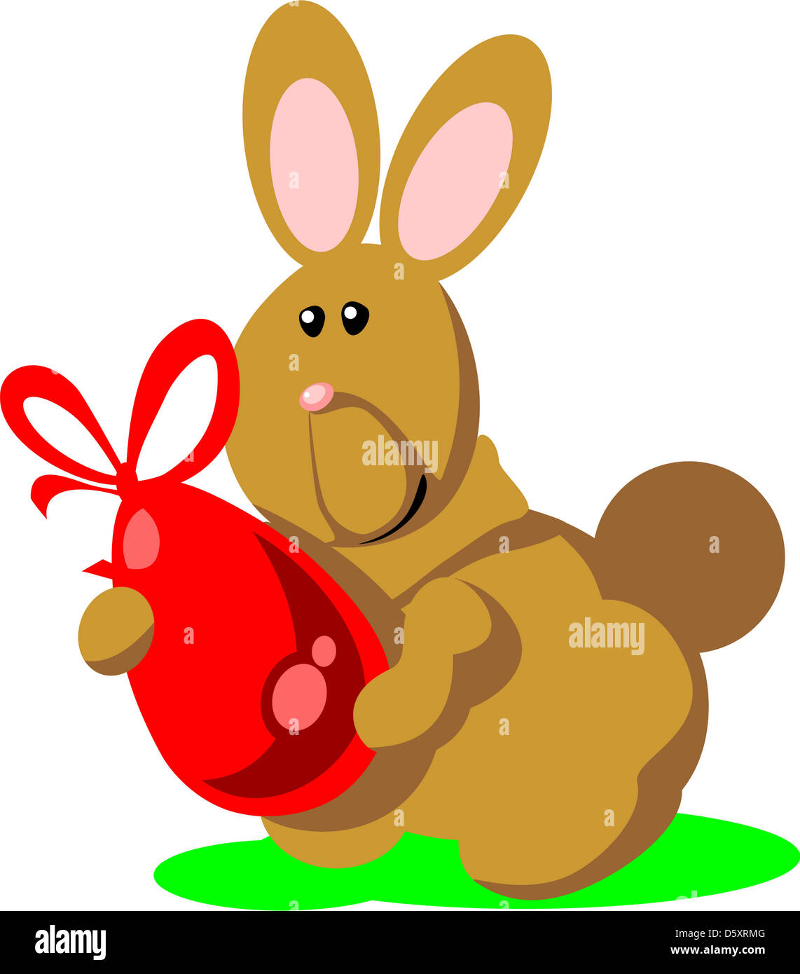 Holiday hare don huevo en color 02 Foto de stock