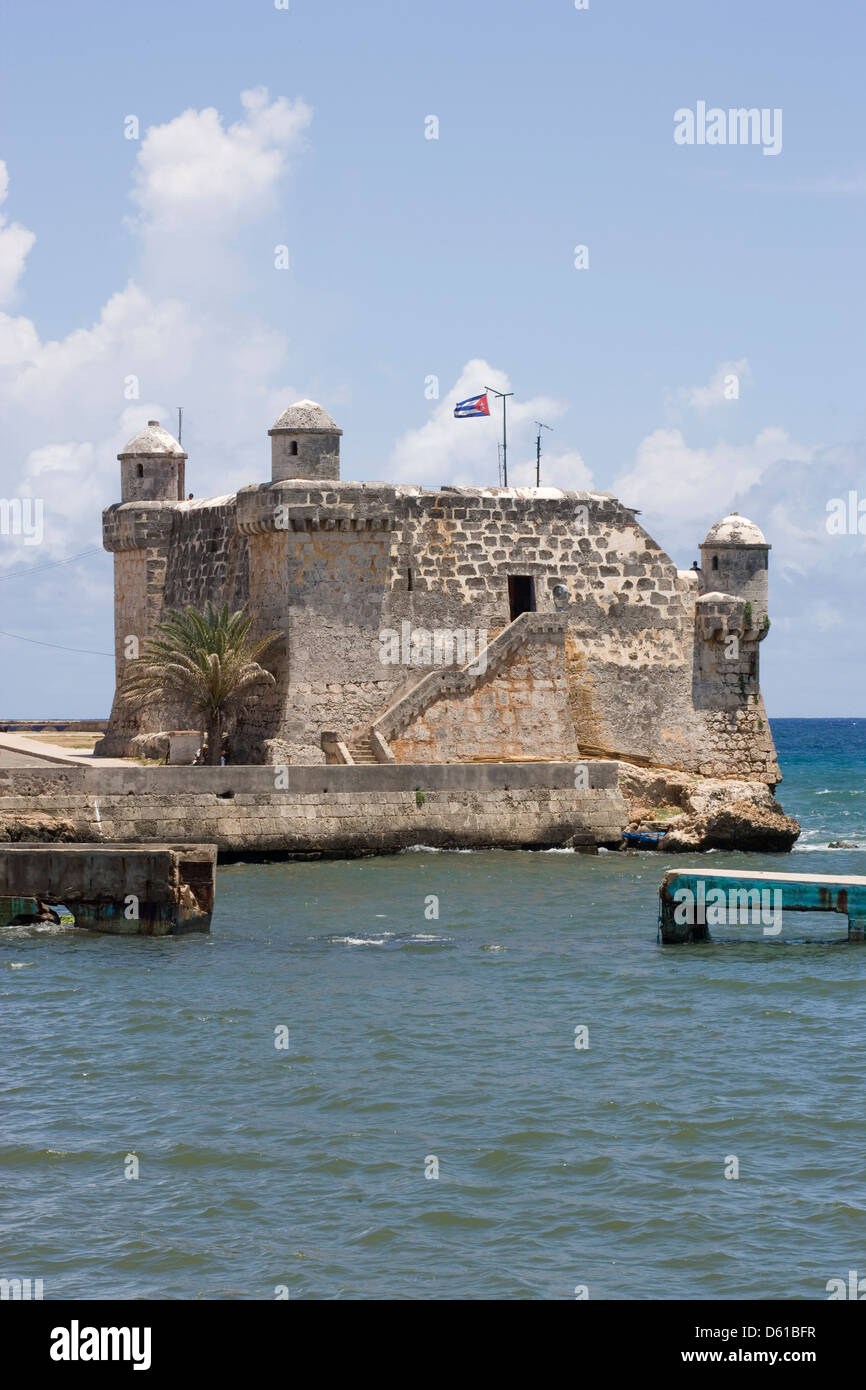 Cojimar: Bahía de Cojimar / Fortaleza Foto de stock