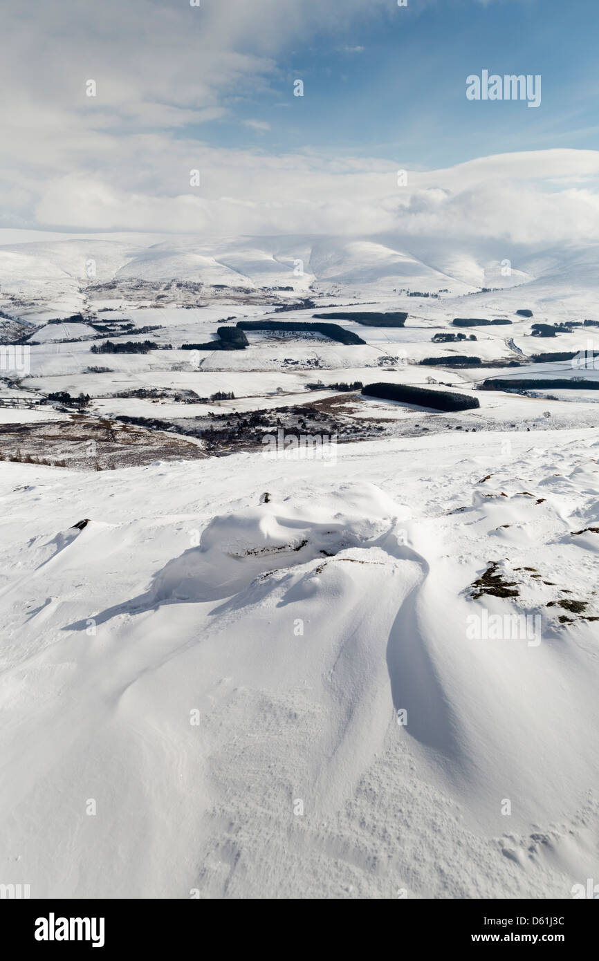 Ben Rinnes; Snow; Morenas; Escocia; UK Foto de stock