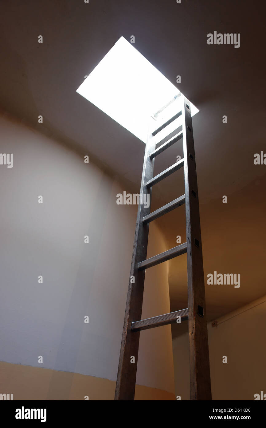 Escalera de acceso al techo fotografías e imágenes de alta resolución -  Alamy