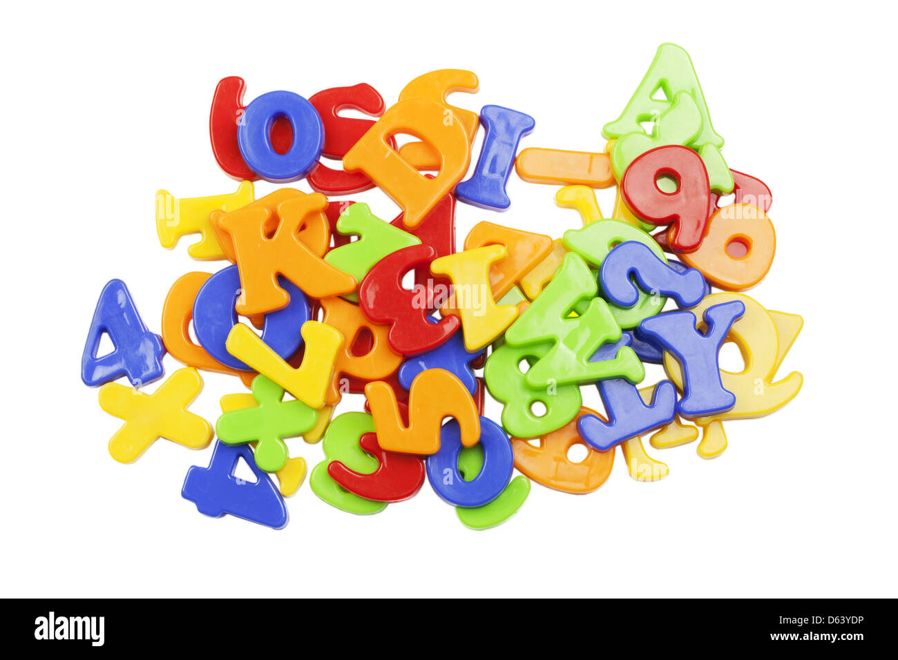 Las letras del alfabeto plástico Fotografía de stock - Alamy