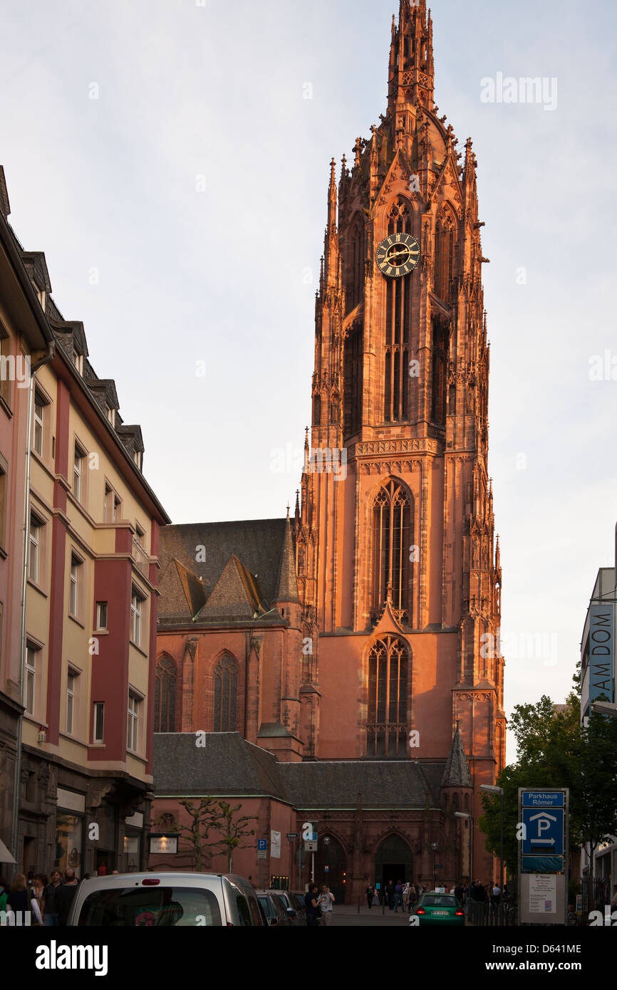 La Catedral de St Bartholomew, Frankfurt, Alemania. Foto de stock