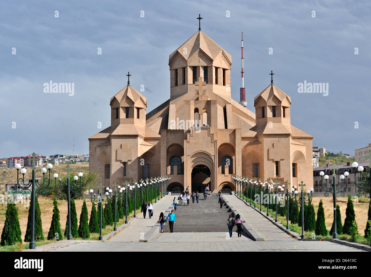 Surp Grigor Lusavorich Catedral, Yerevan, Armenia Foto de stock