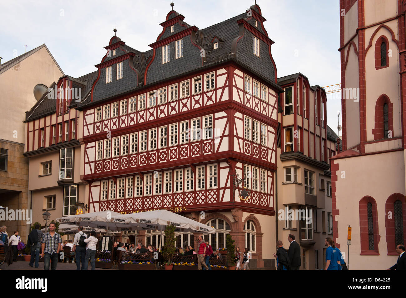 Casa Marco, Plaza Roemer, Frankfurt, Alemania. Foto de stock