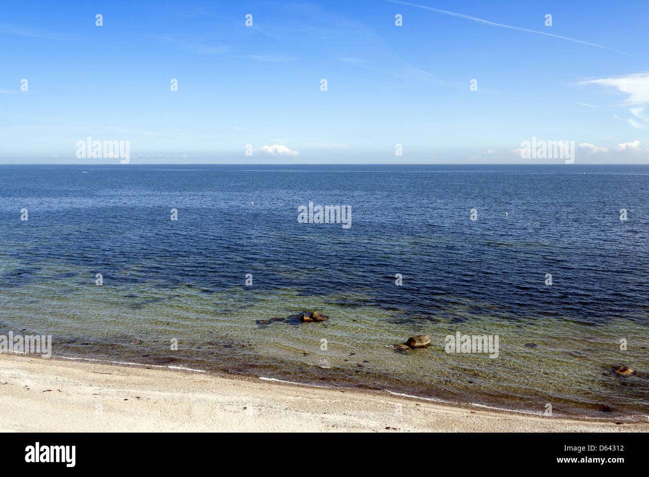 La costa del Mar Báltico Alemania Foto de stock