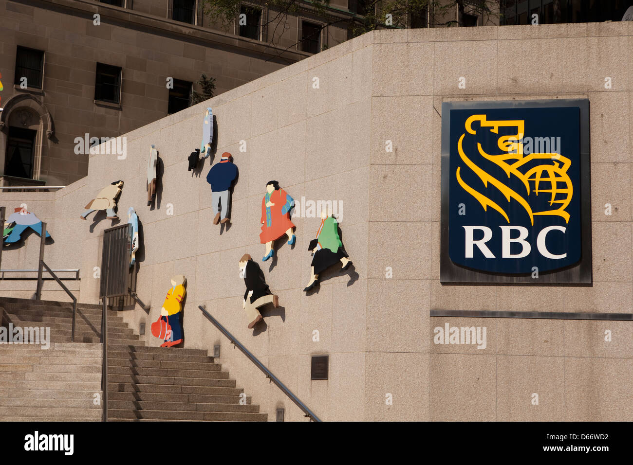 Una vista del Royal Bank of Canada's Building, en el centro de Toronto, Canadá Foto de stock