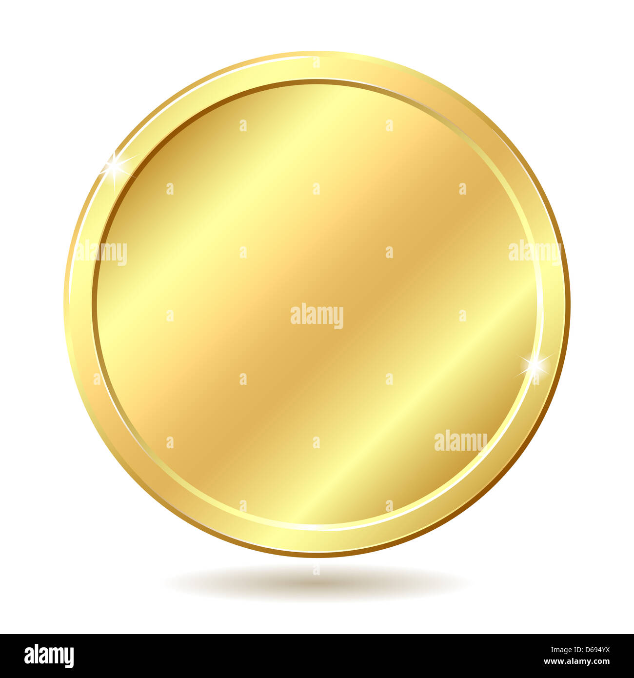moneda de oro Foto de stock