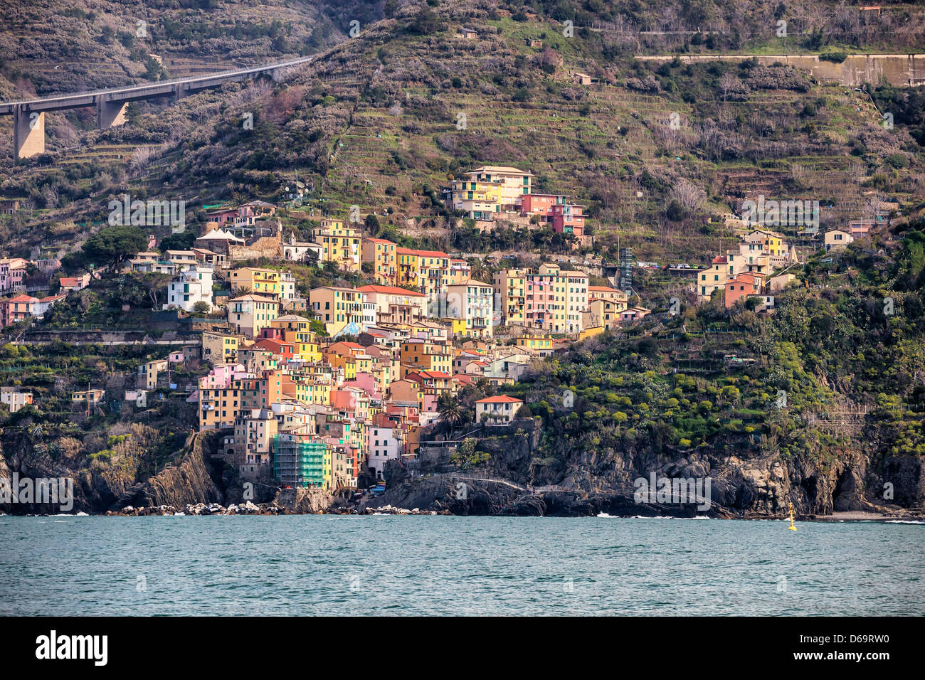 Riomaggiore, Cinque Terre, Liguria, Italia Foto de stock