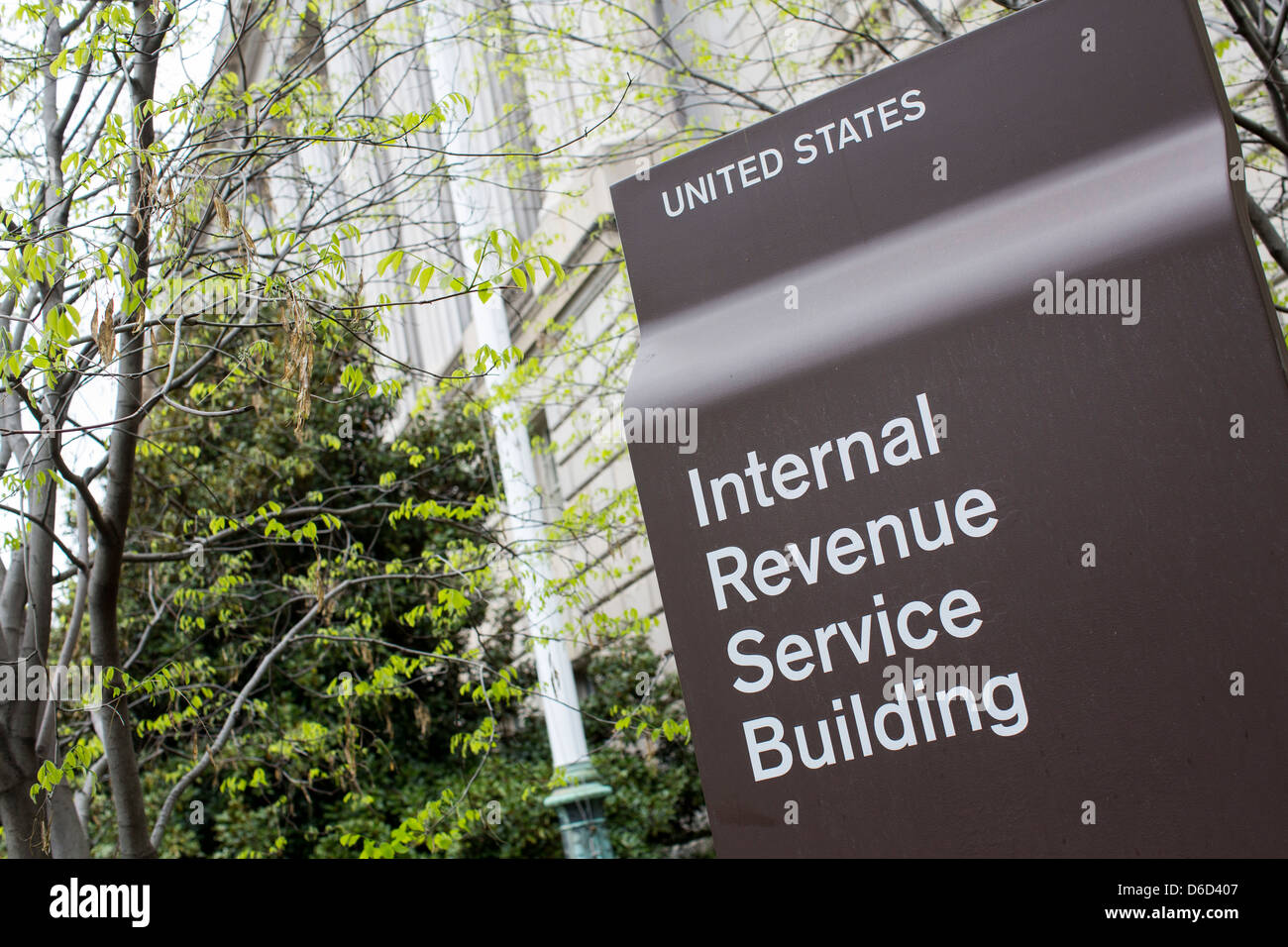 La sede del Servicio de Impuestos Internos en el centro de Washington, DC. Foto de stock