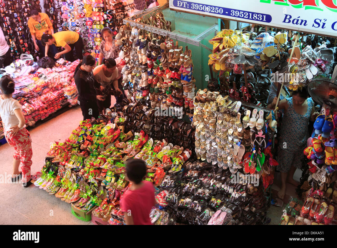 El Mercado Binh Tay, Cholon, Chinatown, la Ciudad de Ho Chi Minh (Saigón), Vietnam, Indochina, en el sudeste de Asia, Asia Foto de stock