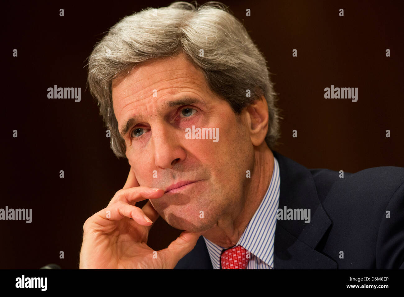 Secretario de Estado de los Estados Unidos, John Kerry. Foto de stock