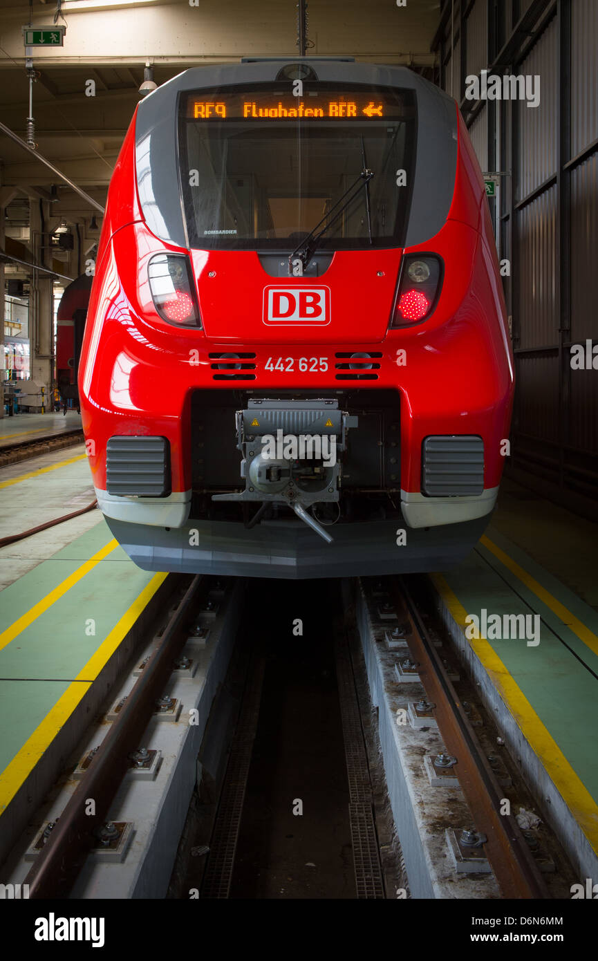 Berlín, Alemania, para la presentación de los nuevos talentos 2 trenes de Deutsche Bahn Foto de stock