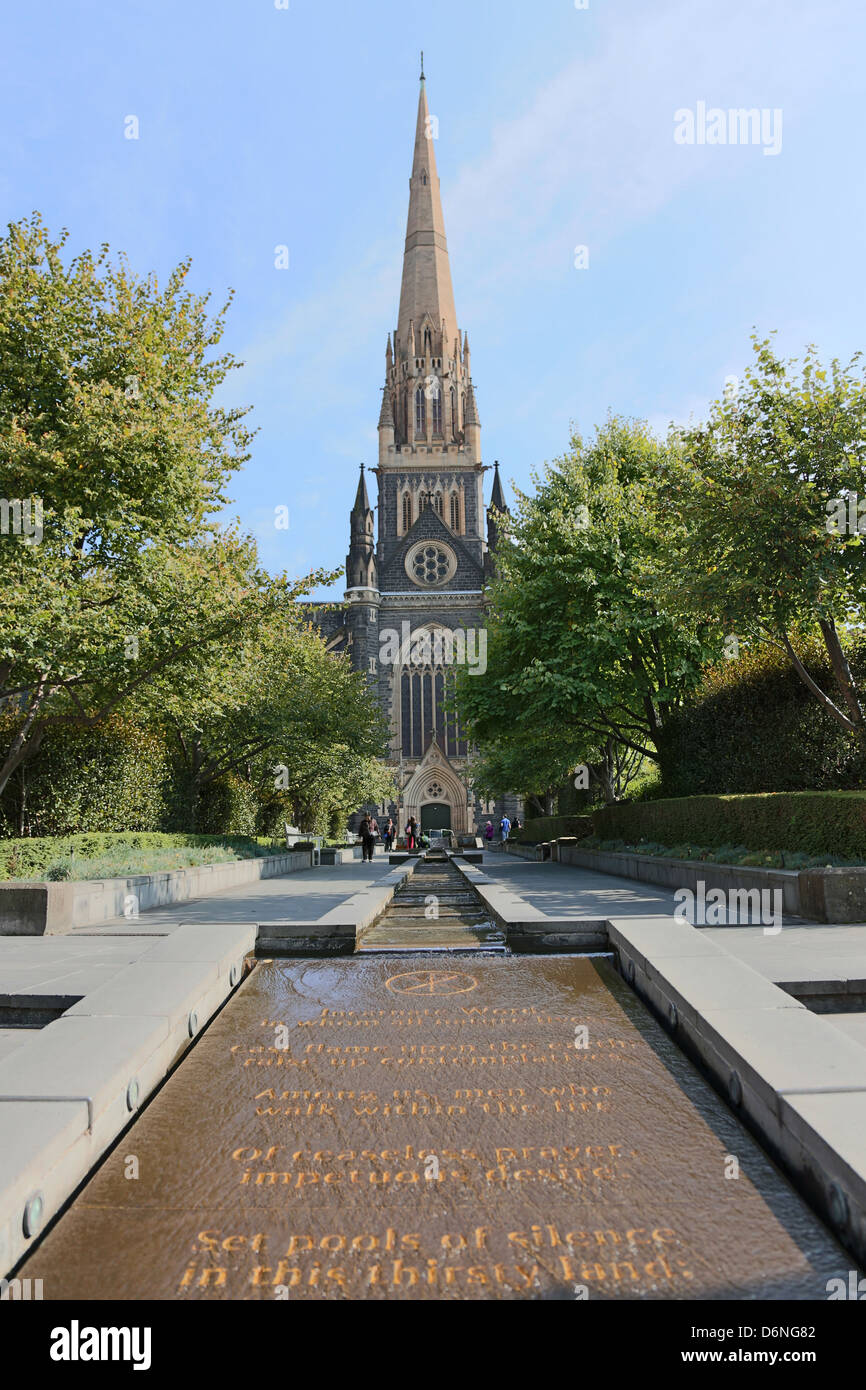 La Catedral de St Patrick, Melbourne, Australia Foto de stock