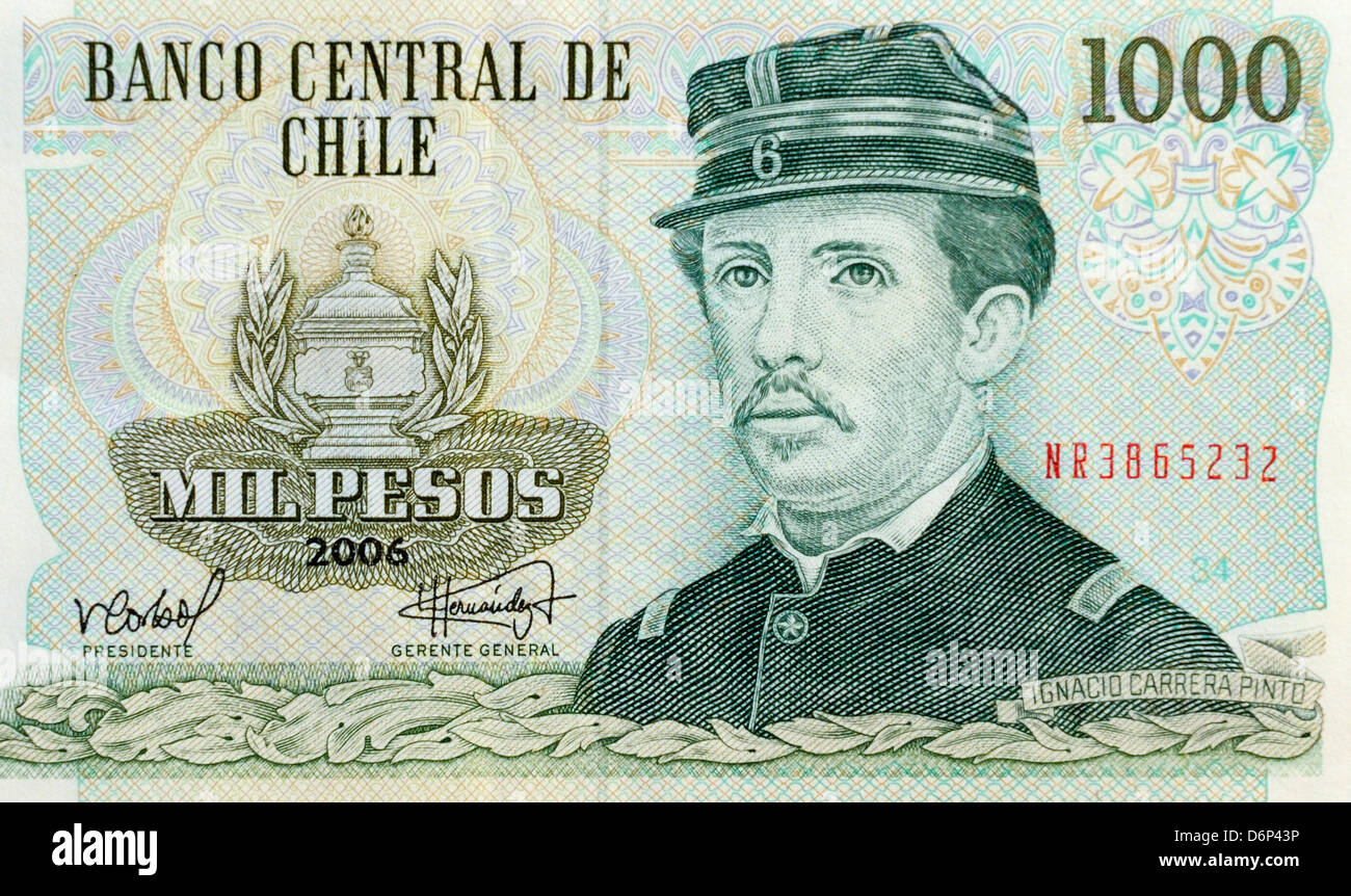 Billetes chilenos dinero chile fotografías e imágenes de alta