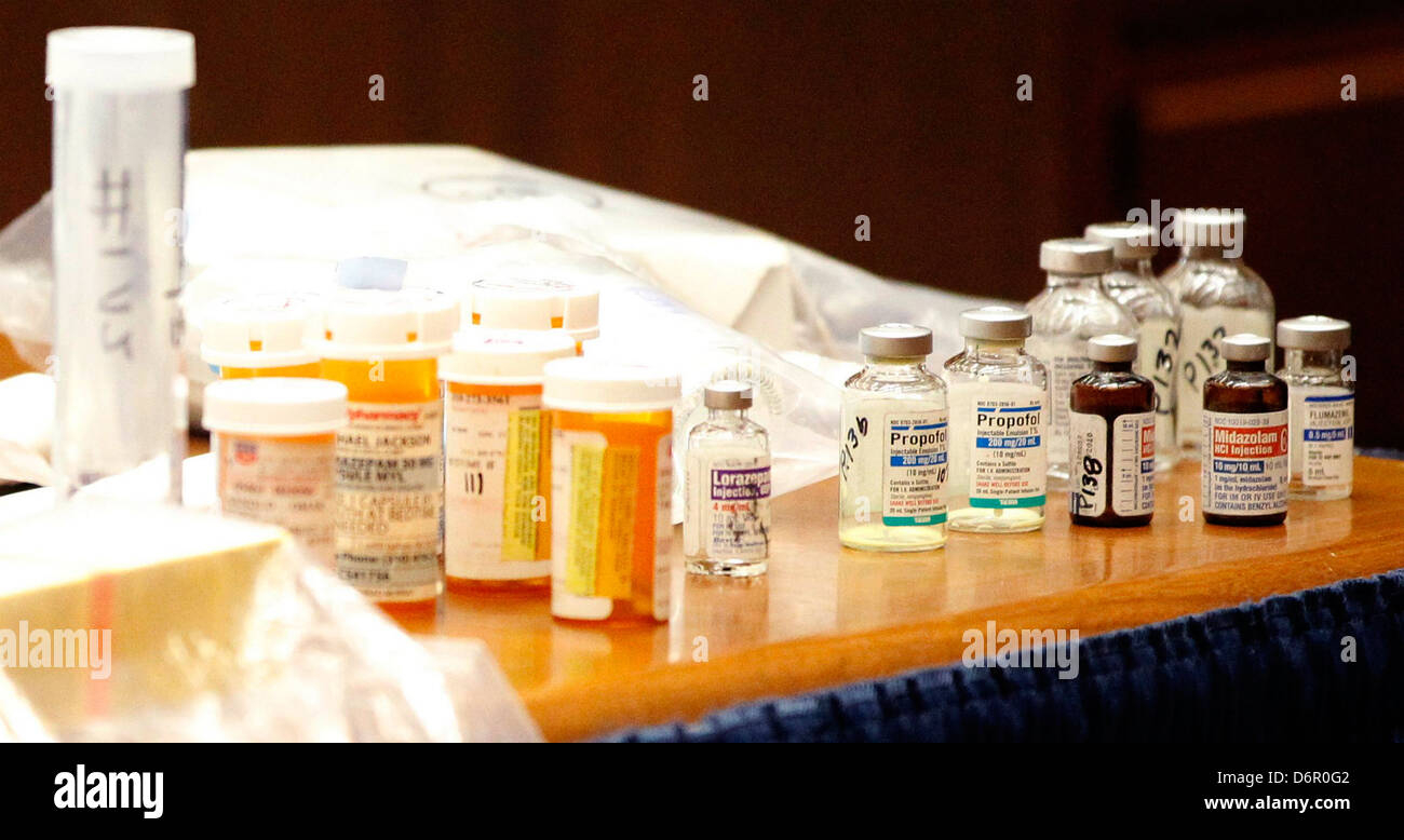 Drugs found in the home of pop star michael jackson fotografías e imágenes  de alta resolución - Alamy