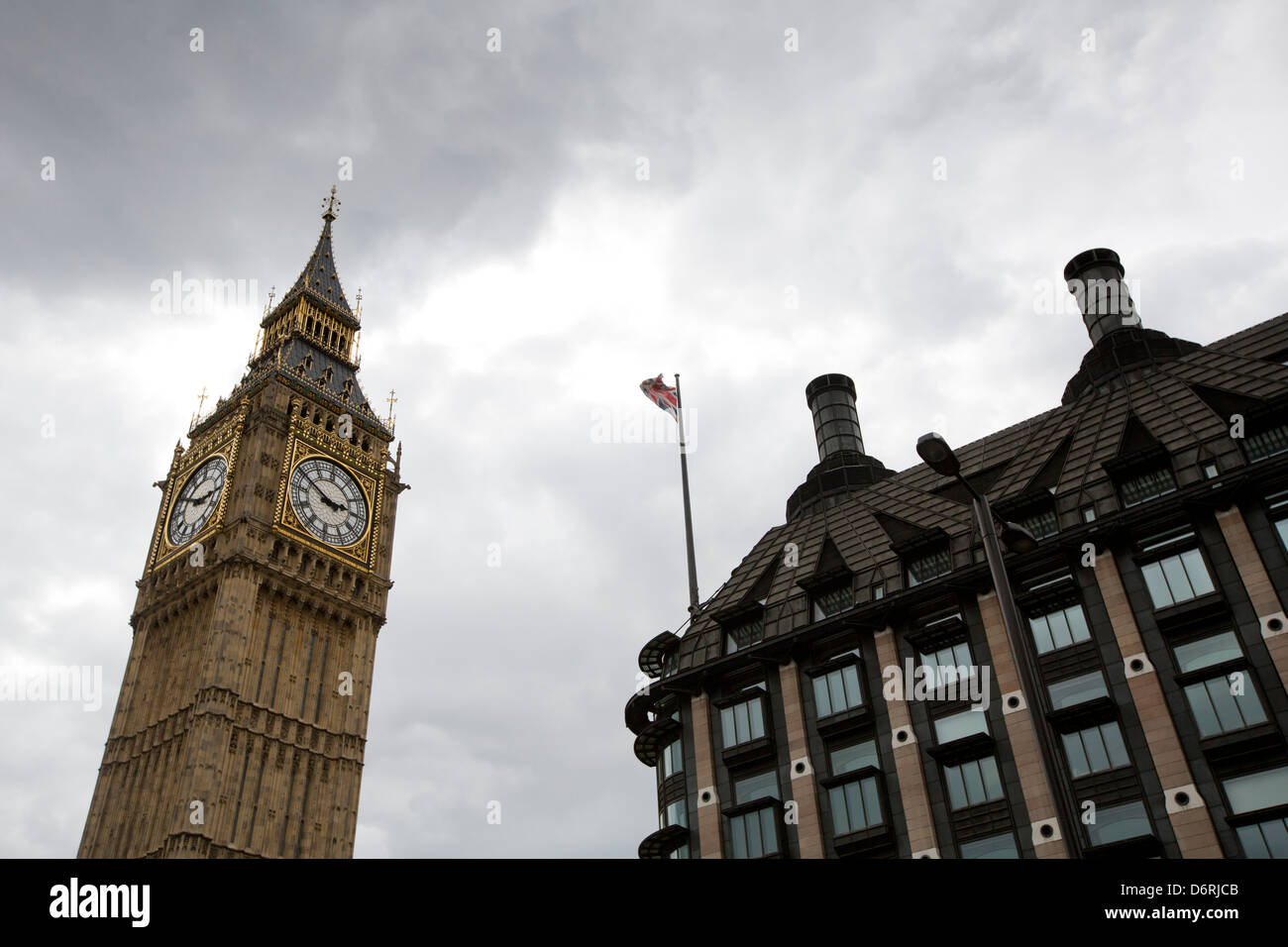 El Big Ben de Londres, Inglaterra. Foto de stock