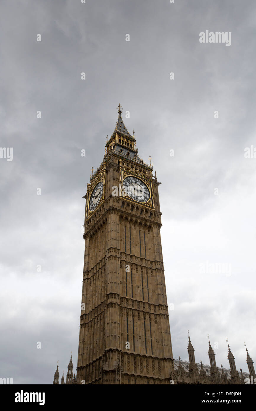 El Big Ben de Londres, Inglaterra. Foto de stock