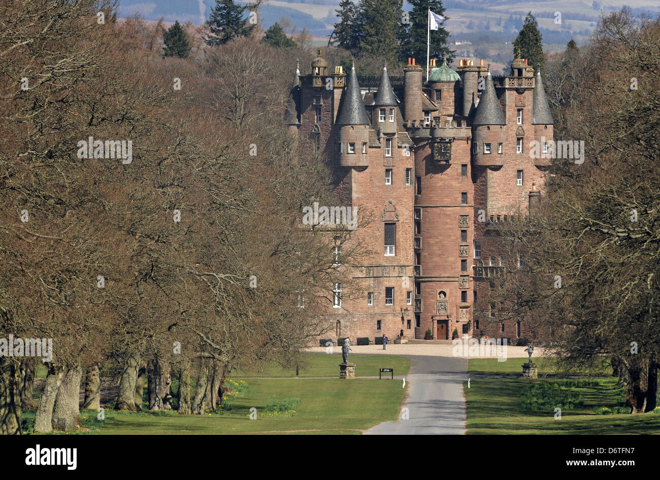 El Castillo de Glamis, Angus, Escocia, Reino Unido Foto de stock