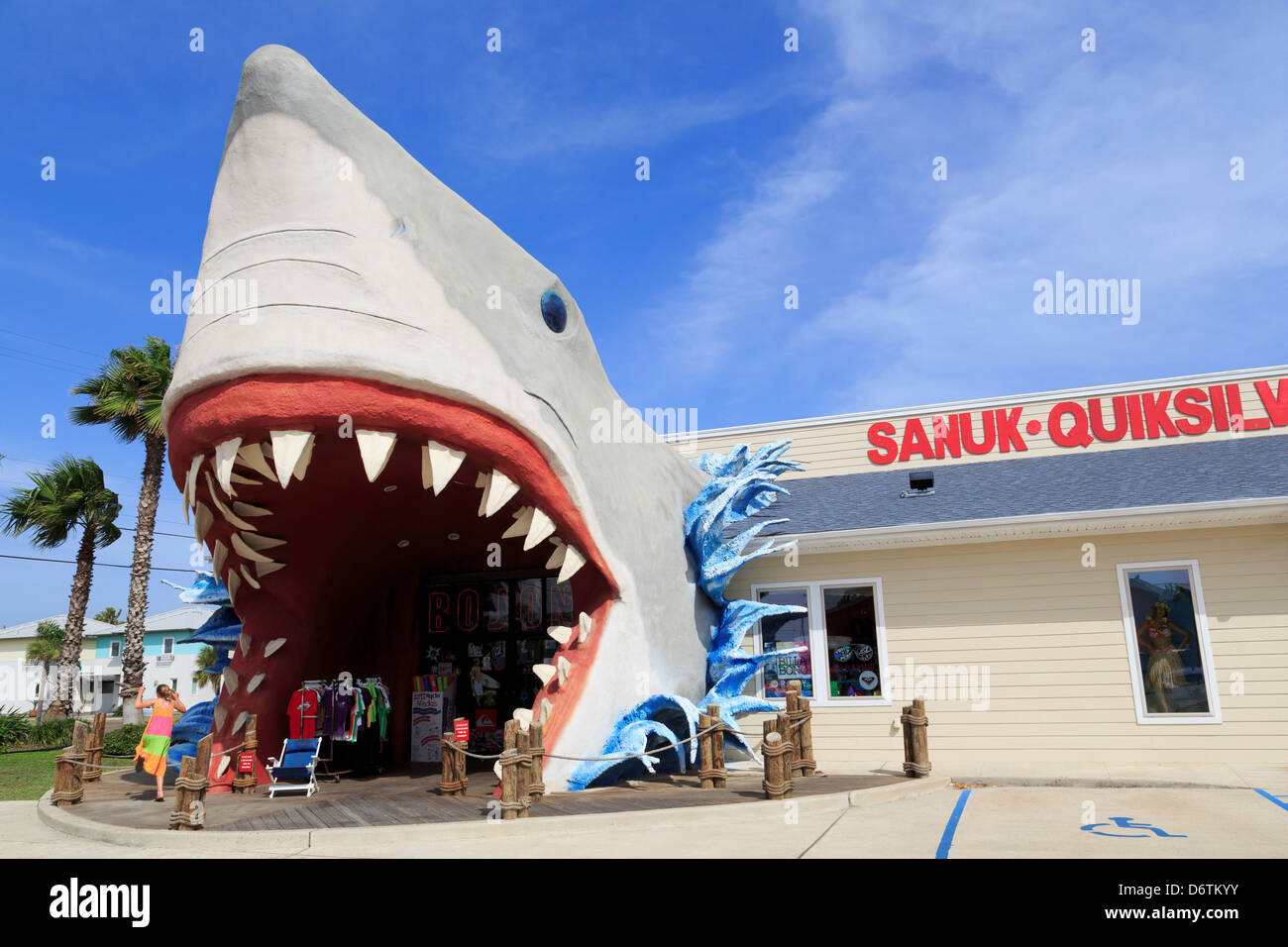 Tienda de regalos, tiburones Port Aransas, Corpus Christi, Texas, EE.UU