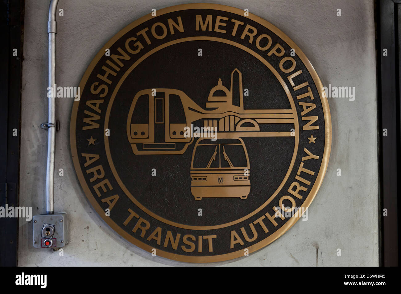 Washington Metropolitan Area Transit Authority seal Foto de stock
