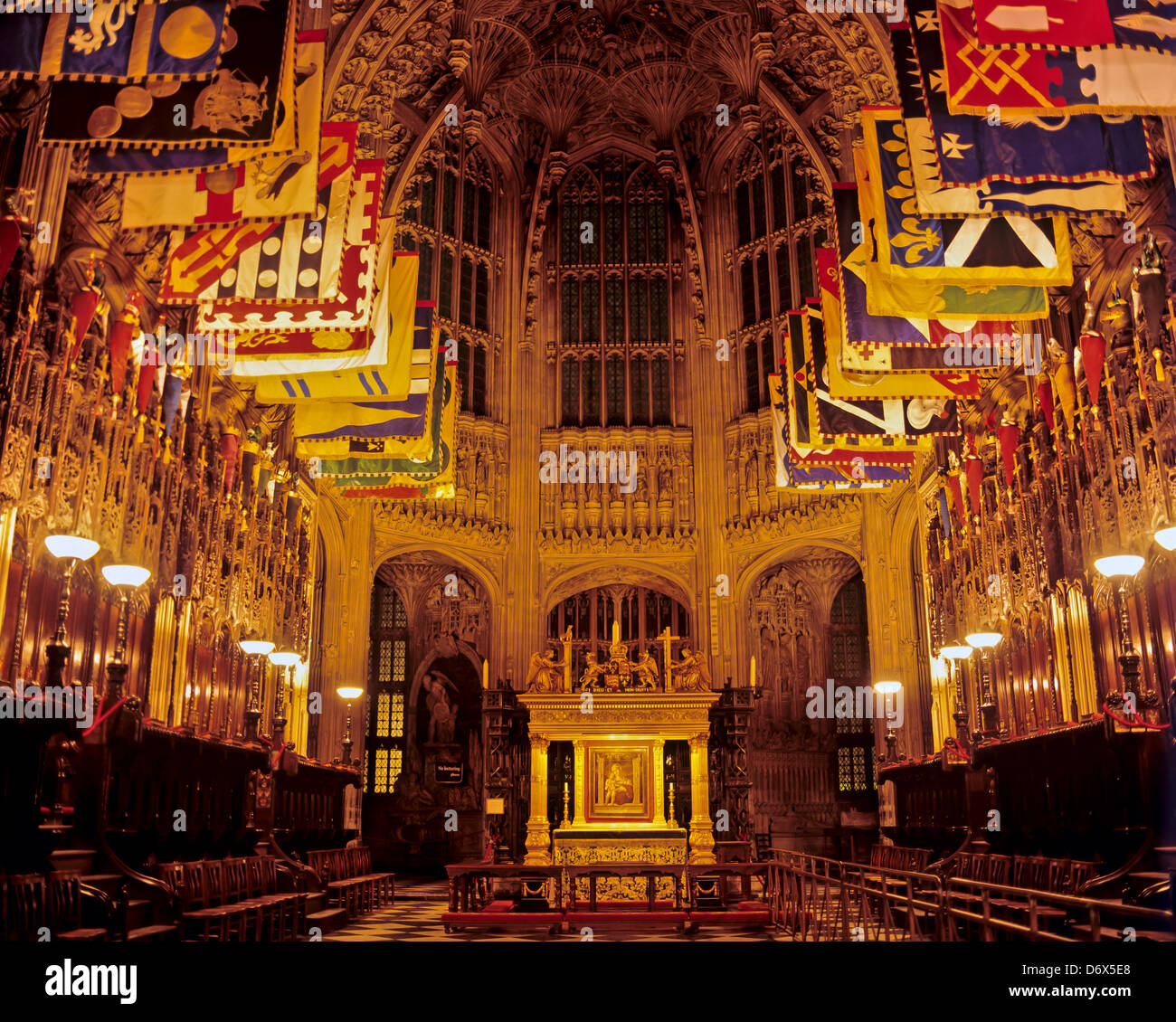 8561. Enrique VII Capilla (Lady Chapel), la Abadía de Westminster, London, UK Foto de stock