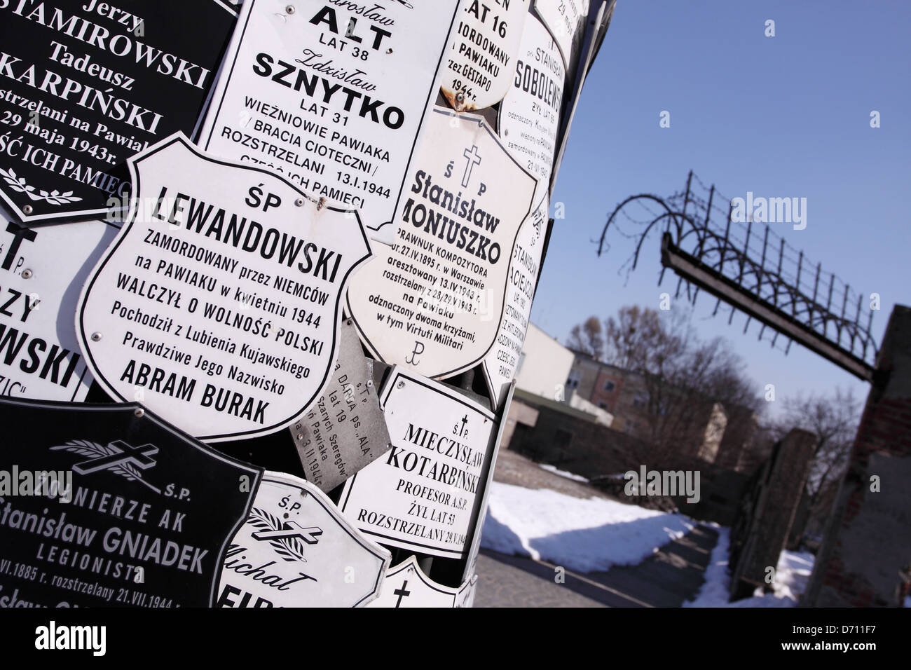 La cárcel Pawiak Varsovia Polonia monumentos conmemorativos a las