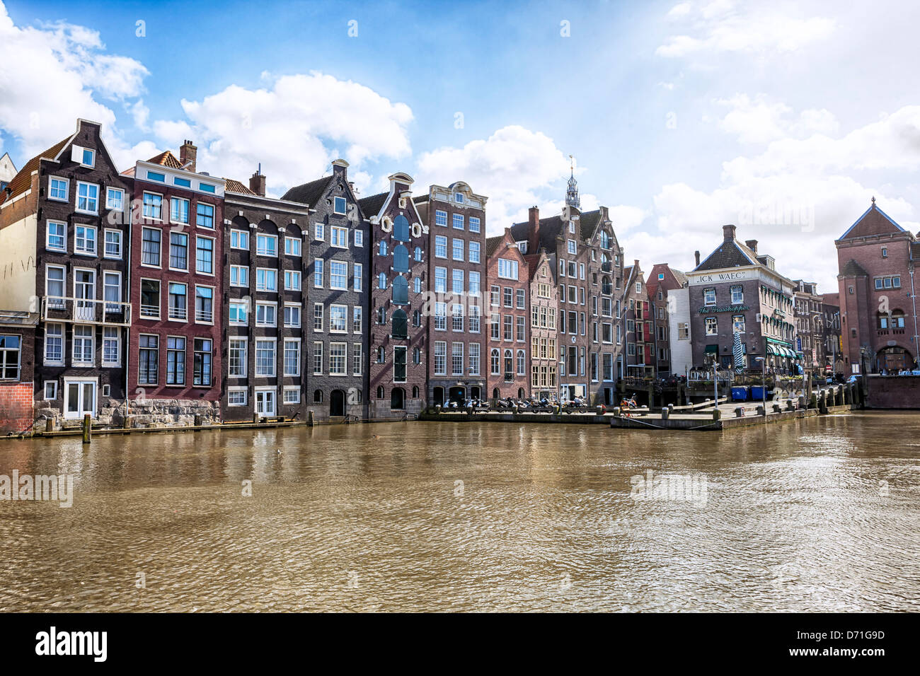 Damrak, Amsterdam, Holanda Septentrional, Holanda Foto de stock