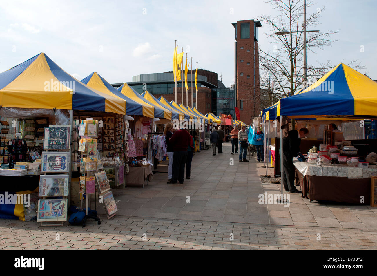 Mercado Dominical, Stratford-upon-Avon, REINO UNIDO Foto de stock