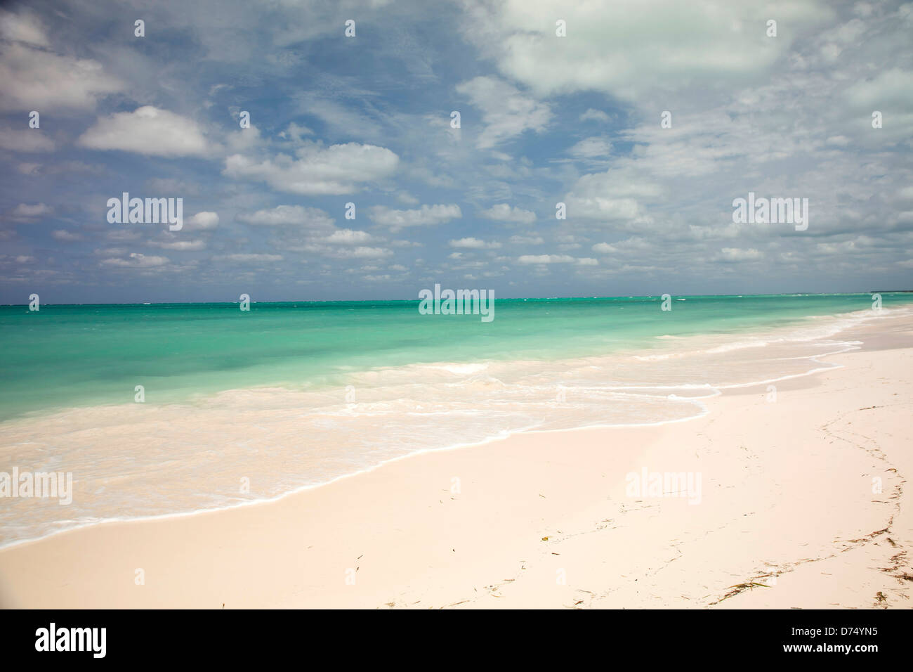 En la playa de la isla de Cayo Levisa, Pinar del Rio, Cuba, El Caribe Foto de stock
