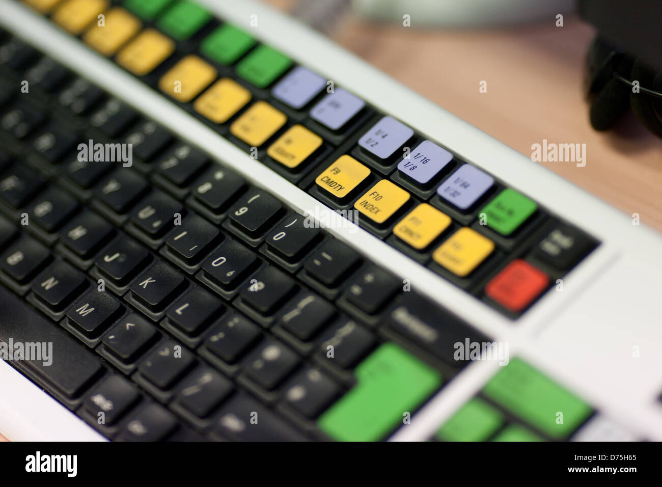 Terminal Bloomberg teclado de entrada de información de precios del mercado  bursátil Fotografía de stock - Alamy