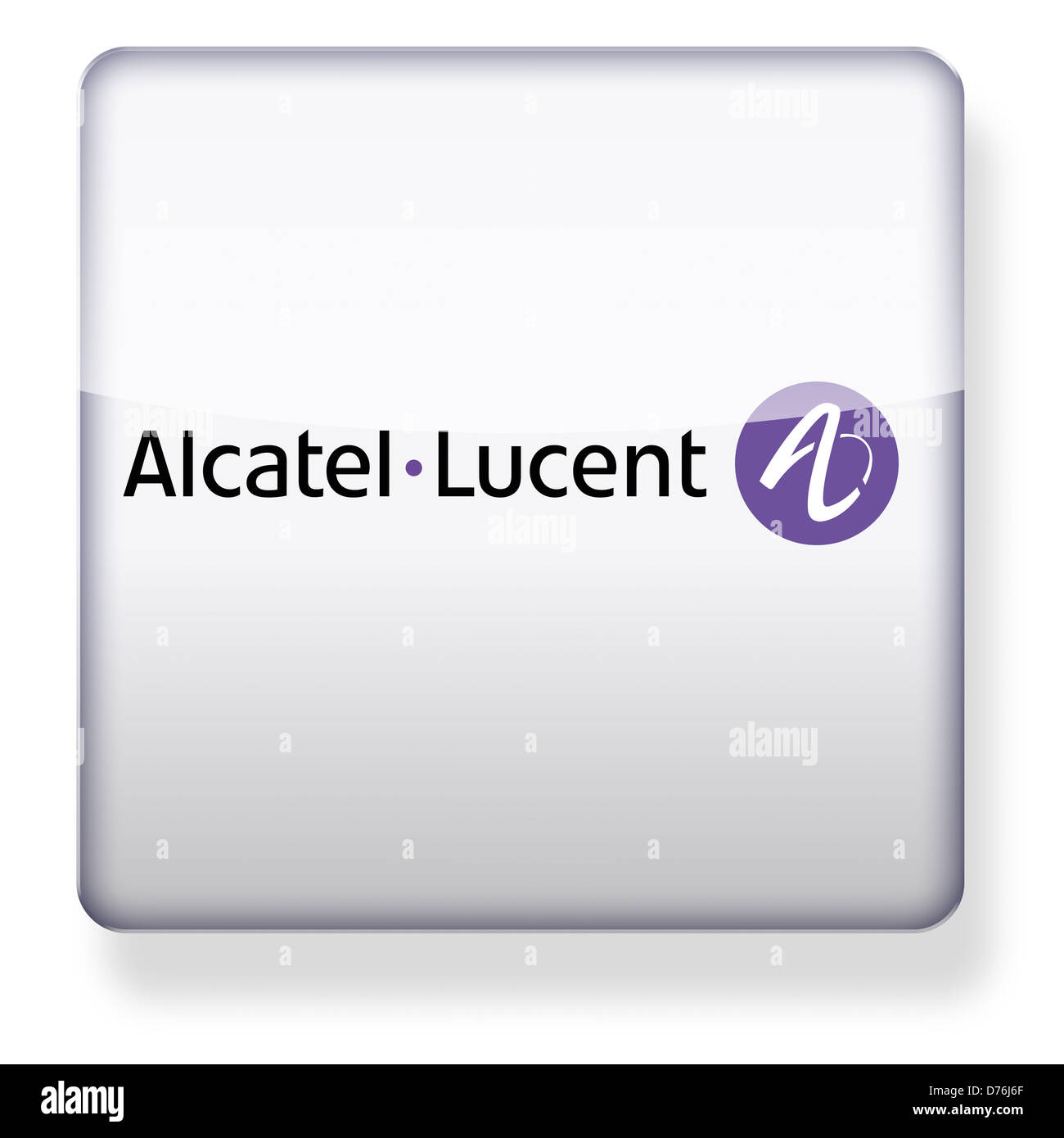 Alcatel Lucent logo como el icono de una aplicación. Trazado de recorte