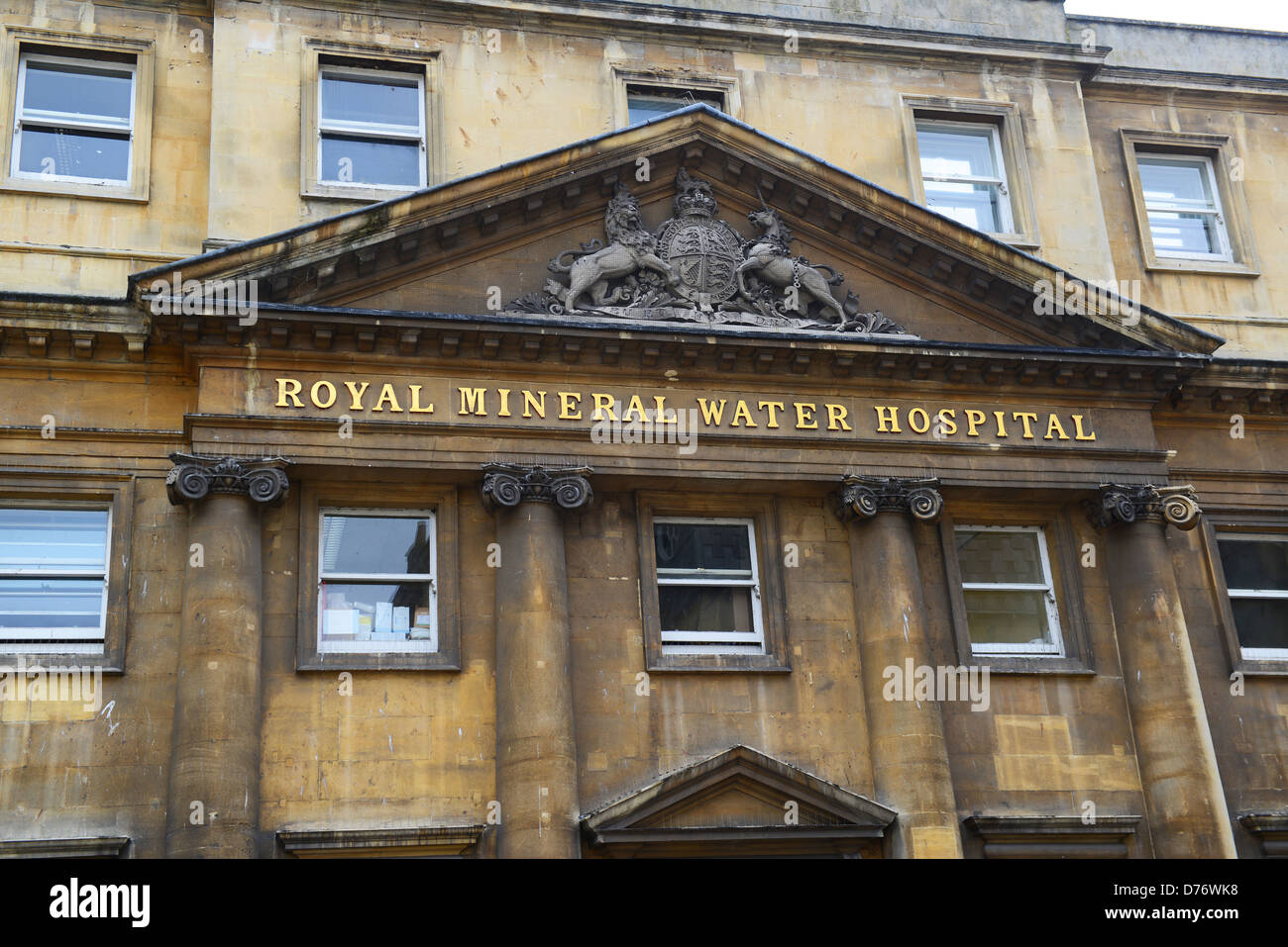 Agua Mineral Royal Hospital en Bath Uk Foto de stock